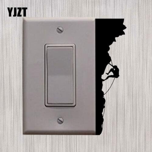 YJZT Rock Climber Inspired Design Home Decor Climbing Wall Art Decal Vinyl Sticker 8SS2245