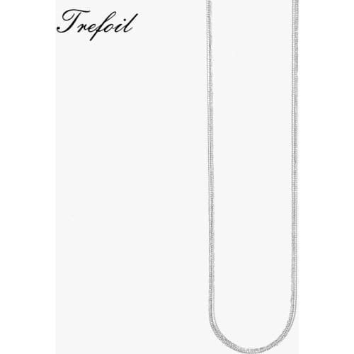 Snake Chain Necklace,2018 New Fashion Jewelry Trendy 925 Sterling Silver Chains Ketting Accessories Gift For Women Men Girls Boy