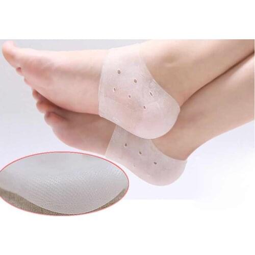 1Pair Silicone Insole Socks Pedicure Foot Care Protector Cracked Moisturizing Back Heel Skin Orthopedic Insoles
