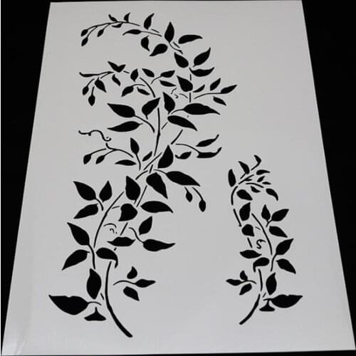 1pc Stencils Openwork Vine Painting Template Embossing Bullet Journal Accessories Scrapbooking Decoration Cake Mold Reusable