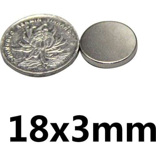10/20/30/50pcs 18x3 mm Neodymium Disc Magnet 18mmx3mm Permanent Magnetic 18x3mm Bulk Small Round Magnets Dia 18*3 mm N35