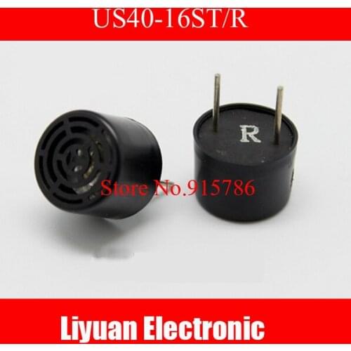 10pcs / lot 40.0KHz ultrasonic sensors US40-16ST / R (split ultrasonic probe) ultrasonic distance sensor