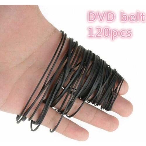 120 piece set Mix Cassette Tape Universal Machine Belts Assorted Common Flat Rubber Belt for Recorders Walkman DVD Drive