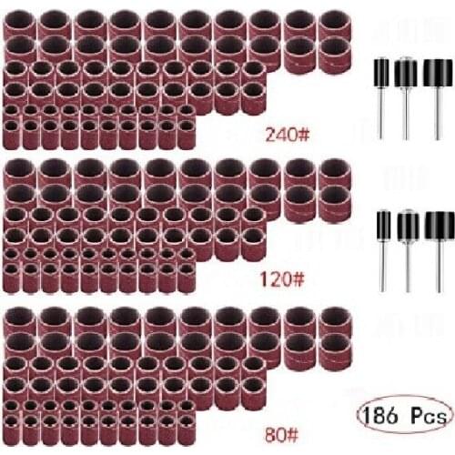 186PC sand ring set electric grinder crane grinder accessories combination grinding, polishing and cutting