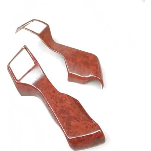 2 PCS DIY Car styling ABS Matte steering wheel bright strips Cover Case Stickers for Toyota Prado 2010-2016 Accessories