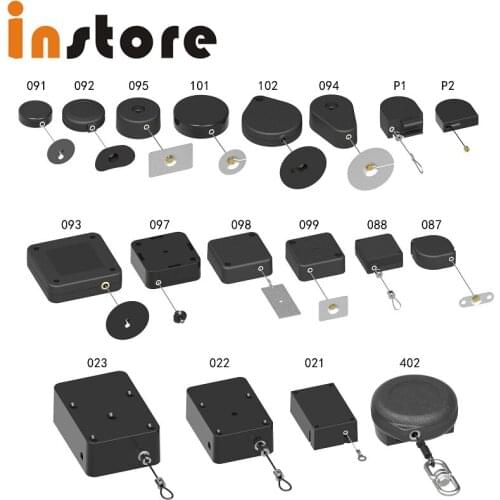 50 Pcs Supermarket Electronic Anti Theft Cable Retractable Display Pull Box Recoiler Recurity Products