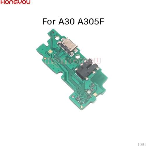 50PCS/Lot For Samsung A30 A305F SM-A305F USB Charging Dock Board Charge Plug Socket Jack Port Connector Flex Cable