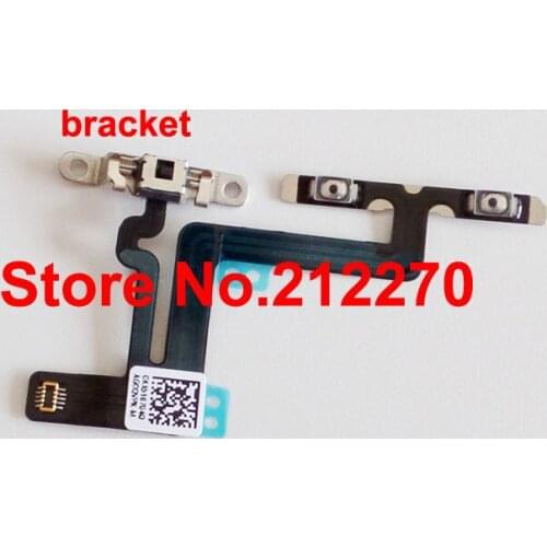 50pcs/lot Original New Volume Control Mute Button Flex Cable With One Metal Bracket Replacement for iPhone 6 Plus 5.5" Wholesale