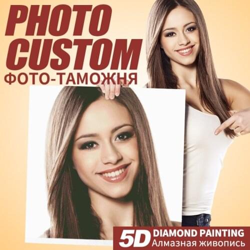 5D DIYPrivate custom art photo Diamond Painting set full drill Square embroidery picture Cross Stitch kit Mosaic