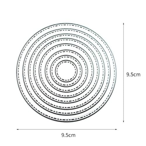 8pcs Professional Round Circle Metal Cutting Dies Scrapbooking Album Decoration Craft Die Cutting Embossing Supplies