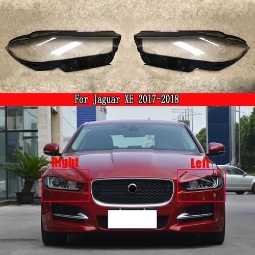 Car Headlight Cover Lens Glass Shell Front Headlamp Transparent Lampshade Auto Light Lamp For Jaguar XE 2017 2018