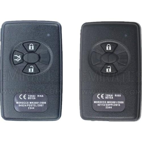 Original 2 Buttons Car Keyless Smart Remote Key 315Mhz with 4D Chip for Toyota RAV4 Car Intelligent Smart Key Board Number 0110