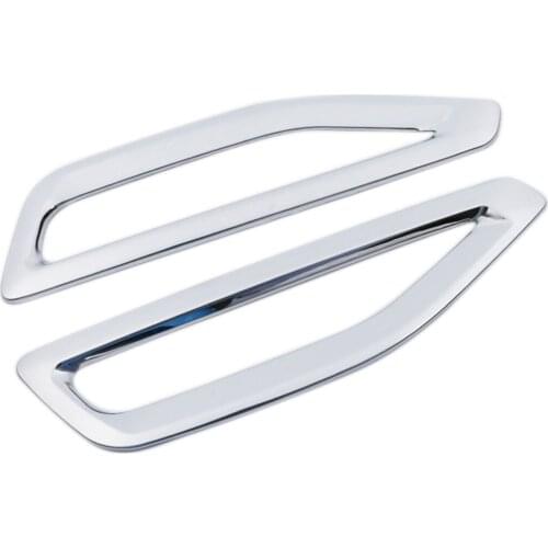 Fit For BMW X5 G05 2019 2020 Chrome Car Styling Side Wing Air Vents Flow Protector Accessories