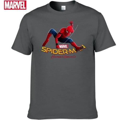 Marvel The Avengers spiderman t shirt Comfortable Breathable 100% cotton Fashion clothes for teens Tops t-shirts man summer #68