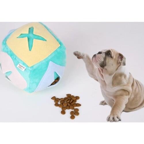 Pet Dog Toy Interactive Treat Cube Toys Sniffing Ball Training Puzzle Food Dispenser Sniffing Toy for Slow Feeding Pet Supplies