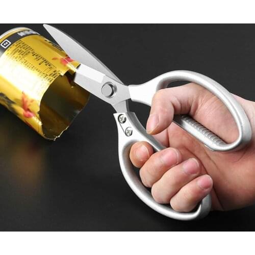 Kitchen Scissors Stainless Steel Home Kitchen Hardening Strong Scissors Chicken Bone Scissor Professional durable Sharp Scissor