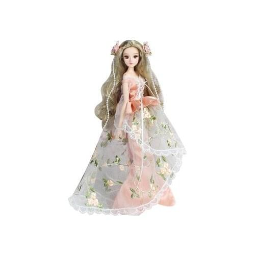1/6 30CM good quality BJD Dolls Blyth doll Girl 14 joint fashion doll for birthday reborn girl with dress wigs make up shoes