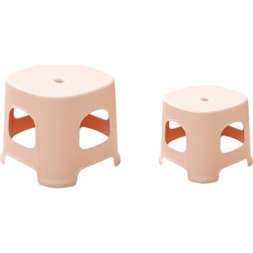 Small Stool Plastic Bench Household Childrens Stool Thickened Non-Slip Foot Rubber Stool Baby Foot Bath Low Stool