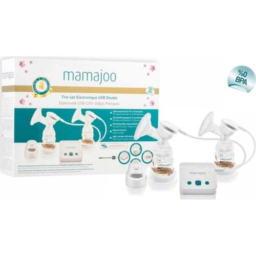 Mamajoo Electric Usb Double Breast Pump & 2 X Pes Baby Bottle 150 Ml CE, EN 55014 100- 240V ~ 50/60Hz With Many Extra