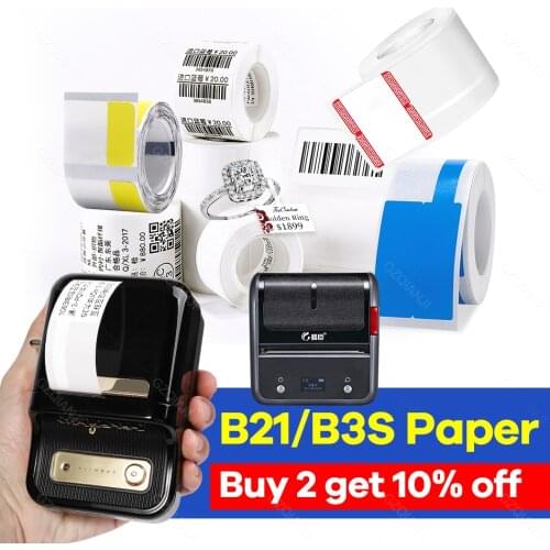 Mini Thermal Label printer Niimbot B21 B3S Bluetooth Price Tag Printer Paper Roll For Retail Store Classification Label Printer