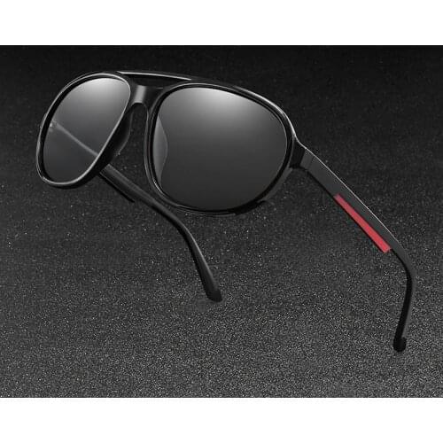 Men Fashion Photochromic Polarized Sunglasses Classic Big Round Frame Sunglasses Photochromic Lens Glasses Men Lady UV400