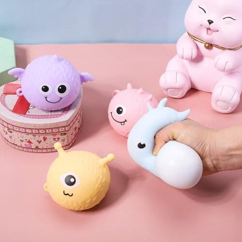 Stress Ball Rainbow Colorful Soft Foam PU Squeeze Squeeze Balls Children Dolphin Toys Children Adults Stress Relief Fun Toys