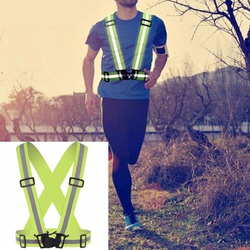 Night Running Sports Outdoor Equipment Cycling Traffic Safety Reflective Clothing Straps Elastic Reflective Vest Reflective Clot