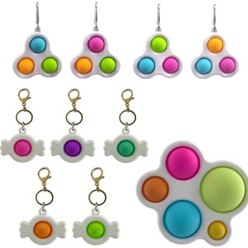 New Fidget Simple Dimple Pops Brain Toy Stress Relief Hand Fidget its Toys For Kids Adults Early Educational Autism Toys