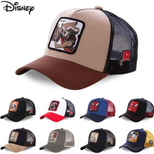 New Brand Anime Marvel Snapback Cap Cotton Baseball Cap Men Women Hip Hop Dad Mesh Hat Trucker Dropshipping