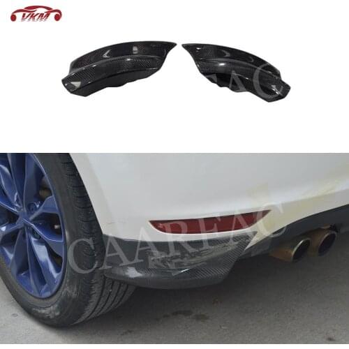 Carbon Fiber Rear Lip Splitters Aprons Spoiler For Volkswagen VW Golf 6 VI MK6 GTI 2010-2013 FRP Bumper Mudguard Plate