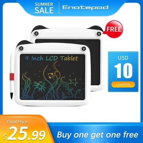 Enotepad 9 Inch colorful screen LCD Digital Drawing Pads with FAST&Free ship
