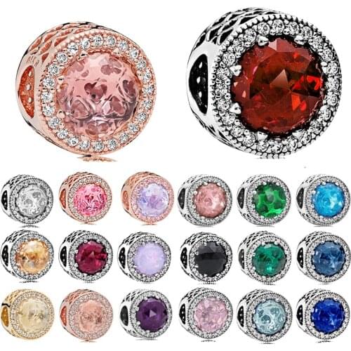 Fit Original Pandora Bracelets 2021 New All-match 925 Sterling Silver Beads Cats Eye Beads 20 Colors Women DIY Fashion Jewelry