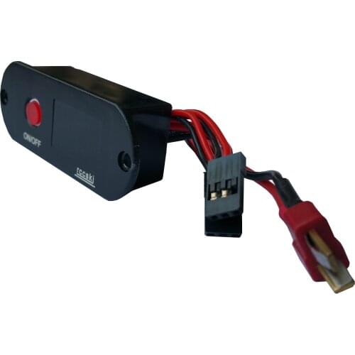 Rccskj Two in One 15A UBEC Digital Switch 6-13V 65mm L x 27mm W x 35mm H