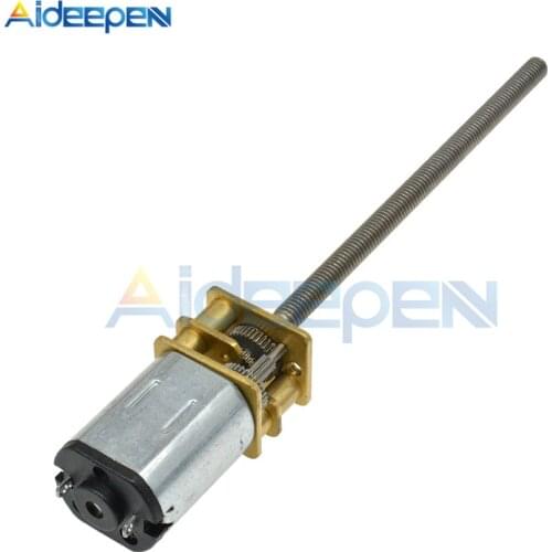 GA12-N20 DC 3V 6V 12V 15 30 60 100 200 800 1000RPM Speed Reduction Gear Motor With Metal Gearbox Wheel M3*55 Screw For DIY