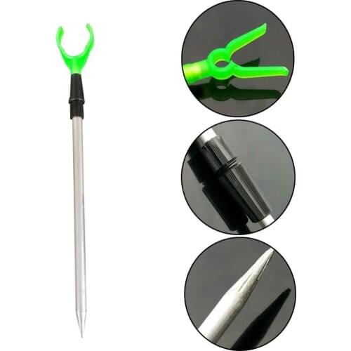 Telescopic Fishing Bankstick Adjustable Extending Rod Rest Fishing rod bracket