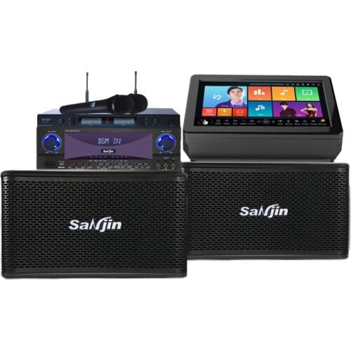 Karaoke system machine KTV 2020 Edition System power amplifier and professional speaker wireless microphone player
