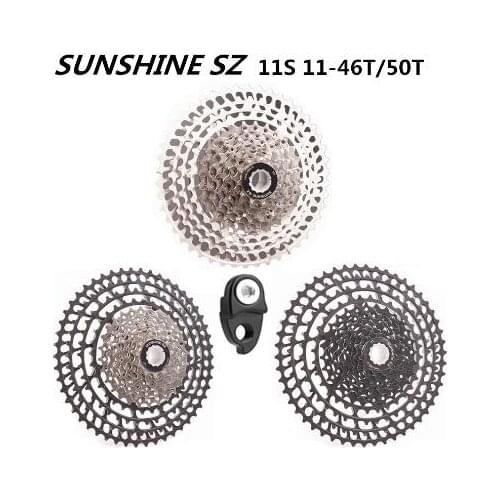 SUNSHINE Cassette 11 SPEED 11-46T 11-50T 11-52T MTB Mountain Bike Cassette SUNSHINE Free wheel Compatible SHIMANO SRAM
