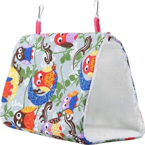 Warm Soft Bird Hammock Pet Parrot Nest Hanging Bed Plush