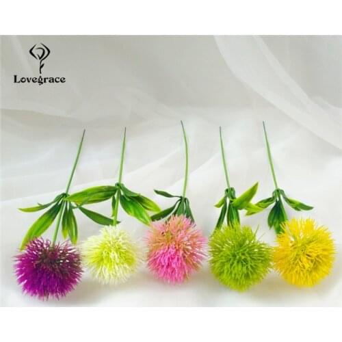1 Pc Plastic Artificial Dandelion Flowers Branch Fake Dandelion Wedding Flowers DIY Home Garden Party Decor Faux Plastic Flores