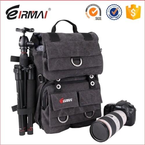 EIRMAI SD02 waterproof canvas bag shoulder professional customized floral canvas backpack for Canon Nikon Sony Olympus Pentax