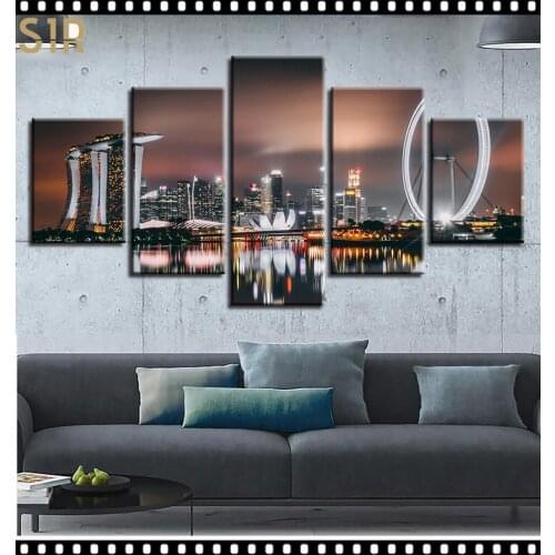 World Famous Architecture Beauty HD Five Wall Painting Decorative Painting Anime Posters Wall Decor Anime Decor Room Decor
