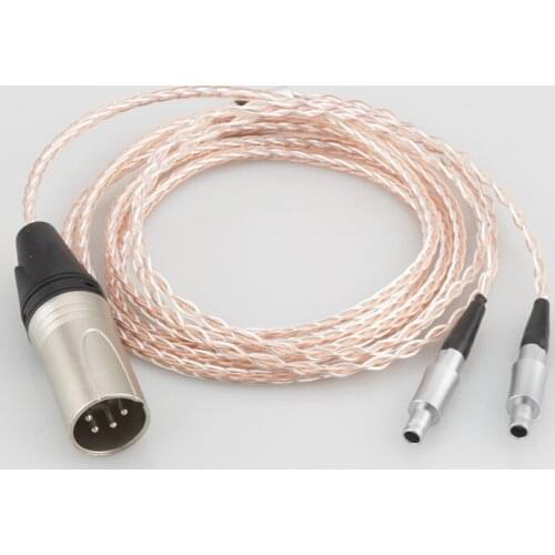 High Quality 8 cores 7N OCC Single copper Headphone Upgrade Cable for HD800 HD800S HD820 Headphones