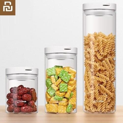 Youpin Original glass storage tank sealed Dried fruit snacks kitchen classification food Moisture proof storage box container