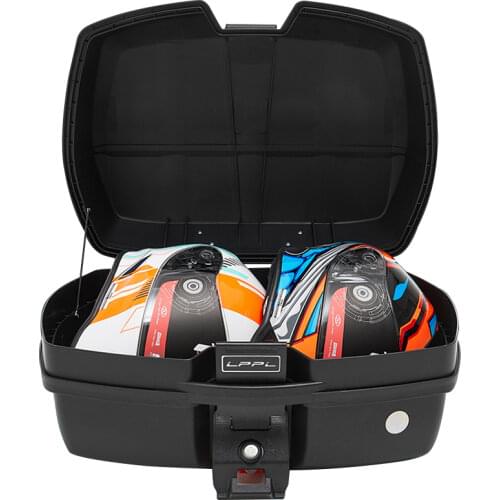 45L Motorcycle Tour Tail Box, Motorcycle Luggage Box, Top Case with 2 Keys Multifunctional Scooter Luggage, for Luggage Storage