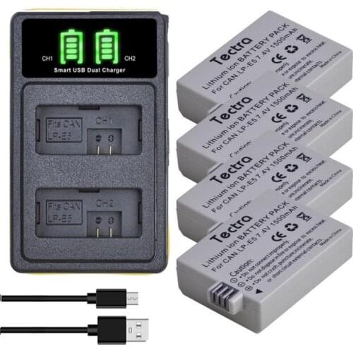 7.4V 1500mAh LP-E5 LPE5 LP E5 Battery+LCD display Charger for Canon EOS Rebel XS,Rebel T1i,Rebel XSi,1000D,500D,450D,Kiss X3,X2