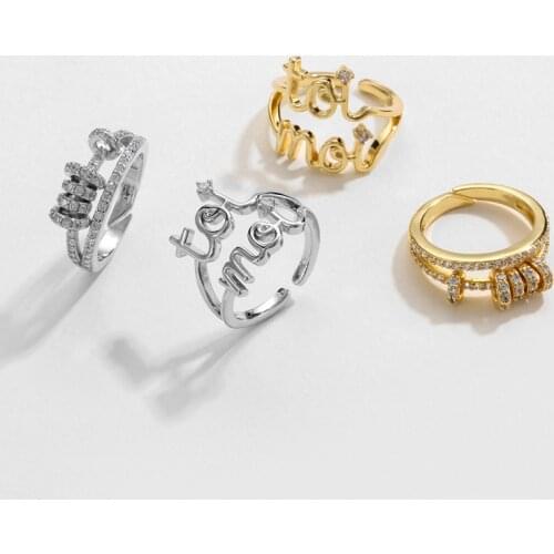 HECHENG,Toi Et Moi Statement Ring ,Zircon CZ Women Jewelry,Fashion 2021,TOI MOI Ring