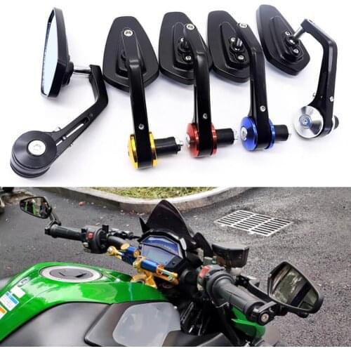 1Pair Universal Rear View Mirrors Reversing Auxiliary Anti-vertigo Handlebar Side Mirrors for Motorcycles Accessories