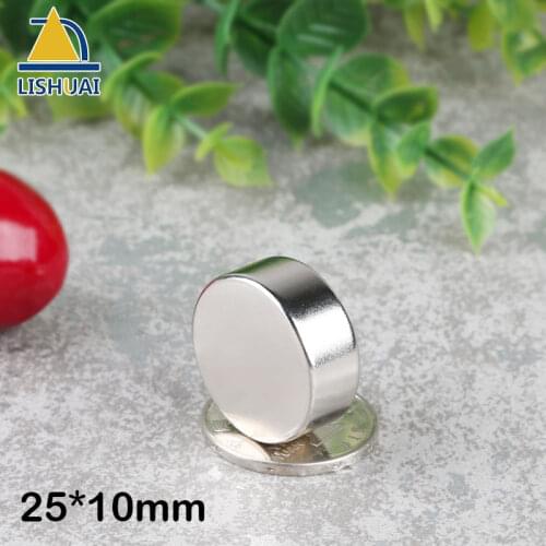3pcs Disc Super Powerful Neodymium Permanent Magnet, Rare Earth Magnet Size D25*10mm
