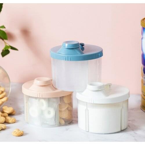 4-Grids Portable Baby Food Storage Box Infant Essential Cereal Holder Milk Powder Organizer Toddler Kids Snacks Container