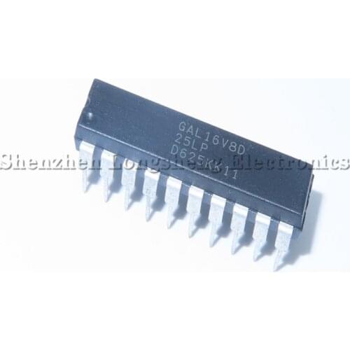 50PCS/LOT GAL16V8D-25LP GAL16V8D25LP GAL16V8D DIP-20 Integrated circuit IC chip electronic components